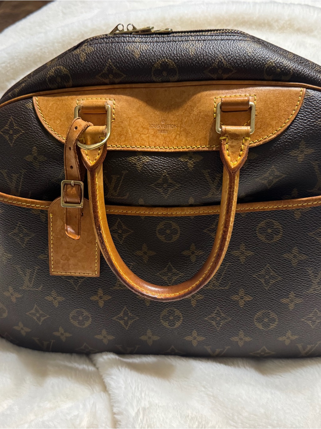Louis Vuitton Interior Canvas With Vachetta Leather Trim Deauville